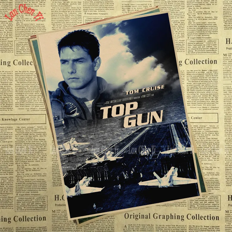 Винтажные постеры Top Gun для дома бара гостиной Декор крафт бумага высокое