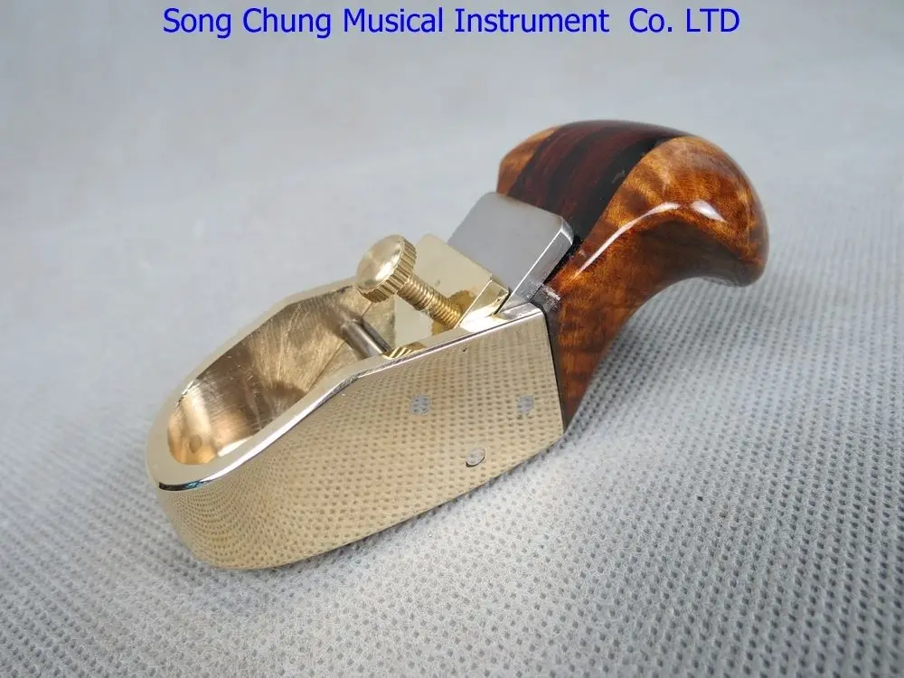 Violin Maker's Thumb Plane - 12.5mm Blade, 40mm Brass Body Hand Planer For Luthier Woodworking