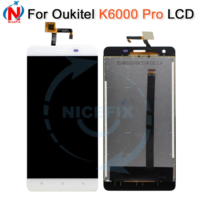 

For Oukitel K6000 Pro LCD Display Touch Screen Digitizer Assembly for Oukitel K6000 Pro Replace parts+Tools 5.5