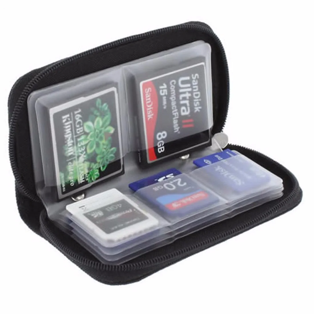 Etmakit фиолетовый карты памяти переносной футляр для хранения держатель кошелек 18 слотов+ 4 слота для CF/SD/SDHC/ms/DS 3DS игровой аксессуар