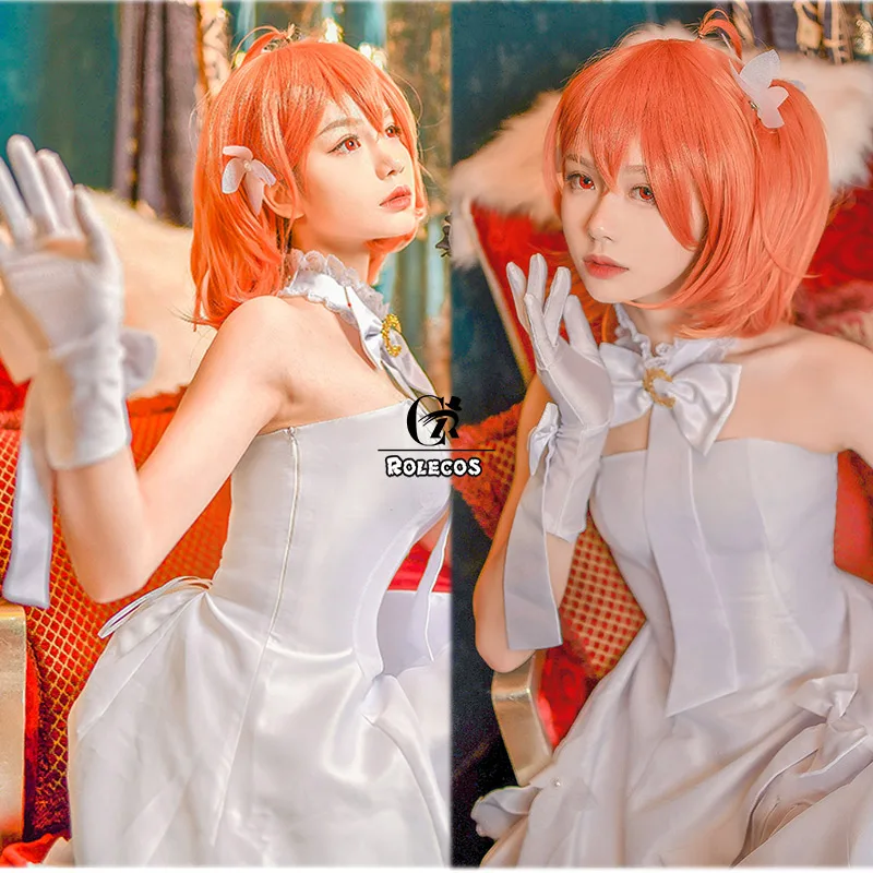 ROLECOS Fate Grand Order, костюм для косплея, Fujimaru Ritsuka, платье для косплея, FGO, концертное, Gudako, белое платье, сексуальное, косплей, женское платье