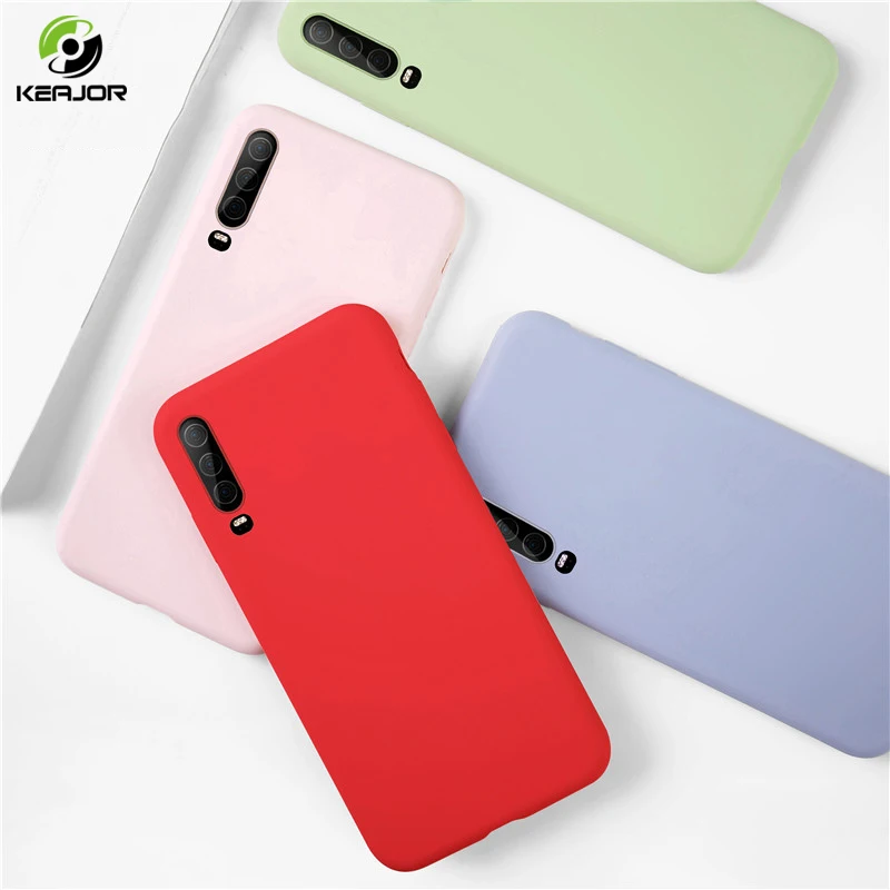 

Keajor Case For Huawei P30 Pro Case Summer Liquid silicone Fundas Touch Well Soft Back Cover For Huawei P30 P30 Lite P30Pro