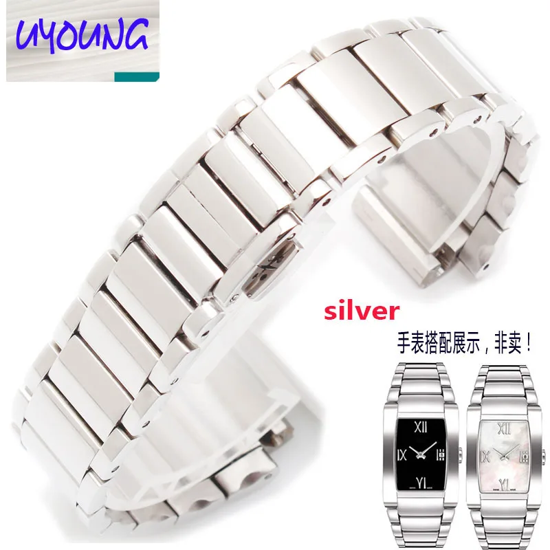 Ремешок из нержавеющей стали для tissot T007309A 22x15 мм сменный Браслет часов tissote|stainless
