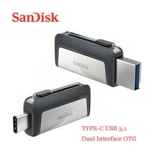 SanDisk TYPE-C USB3.1 двойной интерфейс OTG флэш-диск экстремально высокая скорость PenDrives 32GB 64GB 128GB Memory Stick SDDDC2 Flash Drive