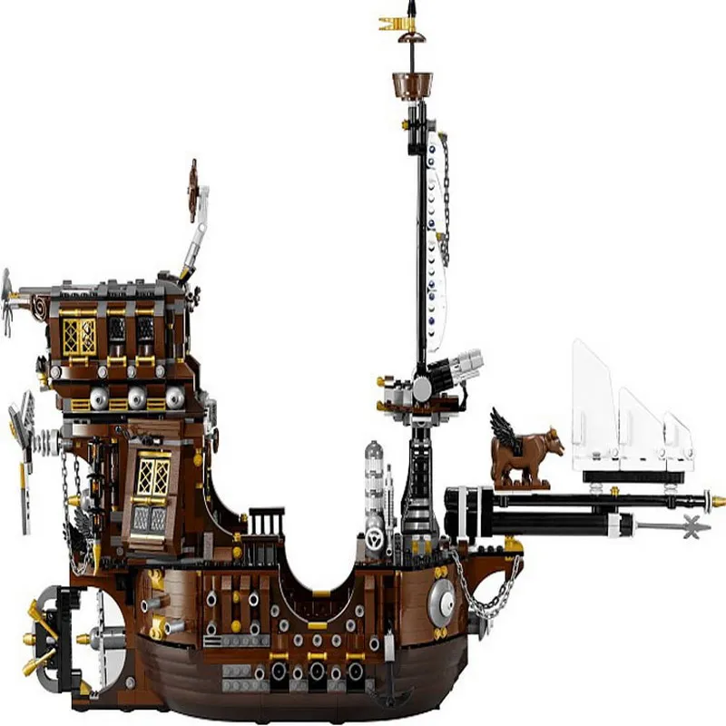 King 83002(16002) серия фильмов пиратский корабль металлическая борода море корова модель здания Конструкторы совместимые части игрушек с 70810