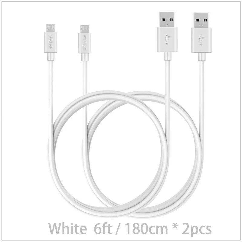 MaGeek [упаковка из 2шт] 6 футов/1,8 м микро USB кабель Быстрая зарядка данных синхронизировать мобильный телефон кабели для samsung Xiaomi LG Android