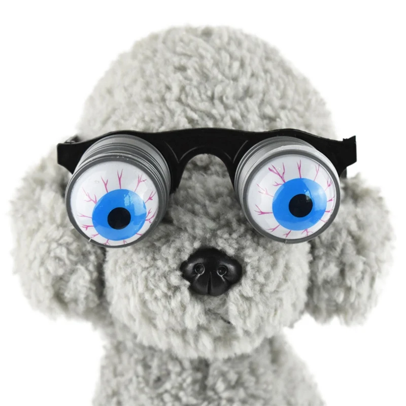 

Pet Dog glasses Pet eyewear waterproof Terrible Glasses Funny Costume For Halloween Cosplay Costume Dog Party Makeup Accessories