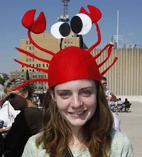 Party Red crab hat birthday halloween Christmas fancy hat masquerade ball accessories adjustable