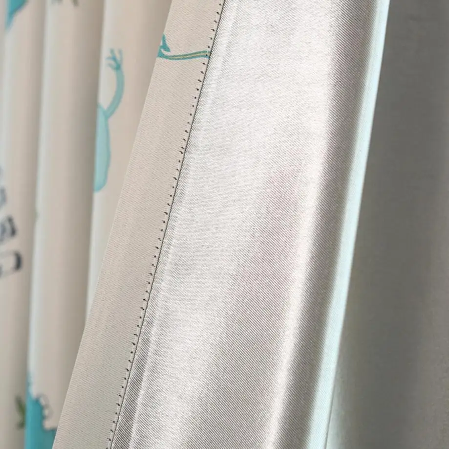 Занавеска для детей с рисунками Затемняющая штора из прозрачного тюля окна