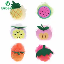 1 фото прекрасный фруктовый мяч для ванной губка для ванной комнаты полотенце для душа банные цветы щетка для ванной