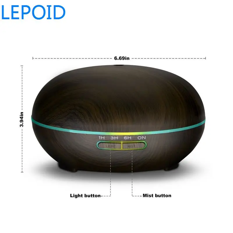 LEPOID увлажнитель воздуха древесины зерна Арома диффузор стол увлажнитель Huile эфирное масло тумана 300 мл
