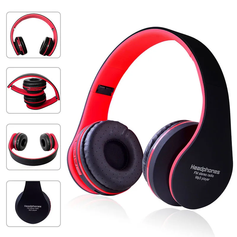 

Wireless Bluetooth Headset Gaming Headphones 4.1 Earphones StereoFoldable Headset Audio Mp3 Adjustable Earphones with MIC