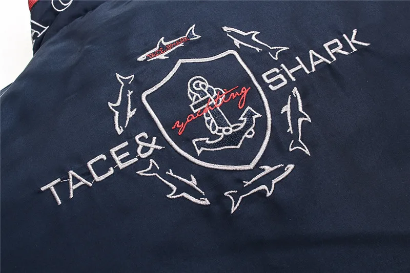 Модный бренд Tace& Shark жилет мужской colete masculino inverno Повседневный воротник-стойка с вышивкой жилет куртка-безрукавка