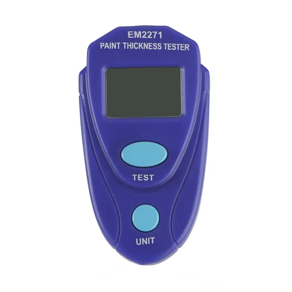 2018 New EM2271 Mini Coating Digital Painting Thickness Tester Meter Mini LCD Car Coating Thickness Gauge No Battery