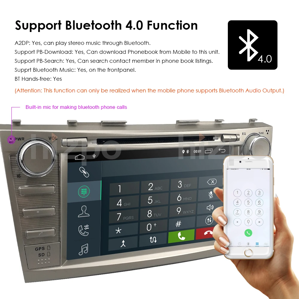 Excellent Android8.0/8Core 4Core/Android7.1/8.1 Car DVD Player For Toyota Camry 2008-2011 GPS Navi SD/USB Touch Screen Radio mp3 Bluetooth 54