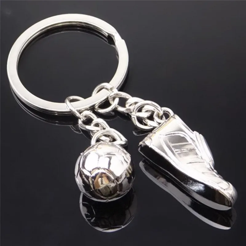 

GS Unique Soccer Shoes Russia Football Ball Stainless Steel Keychain Key Chains Ring Ports Key Chains Boy Friend Gift 2018 G6