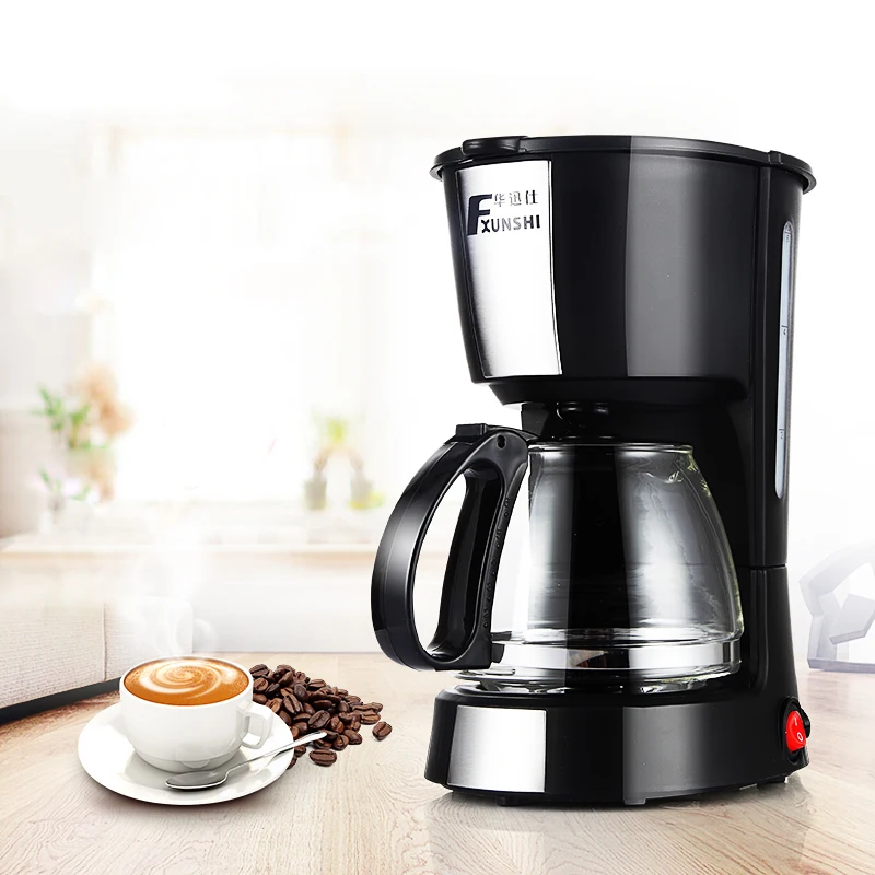 

American Style Coffee Machine Home Fully Automatic Small Coffee Pot Fully Automatic Drip Type A Dual Purpose