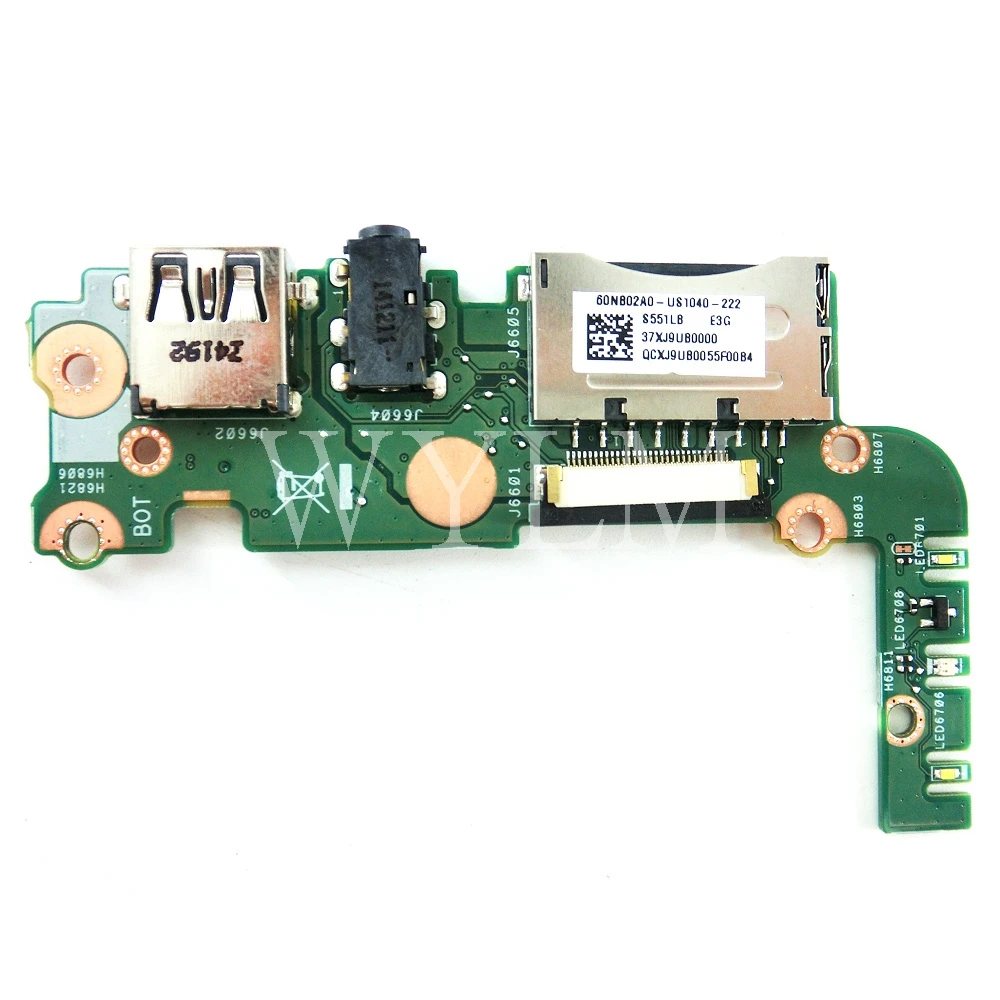 Плата S551LB_IO REV2.2 для ASUS S551L S551LN V551 K551 K551L R551LA R551LB USB аудио IO 60NB02A0 US1040 222| |