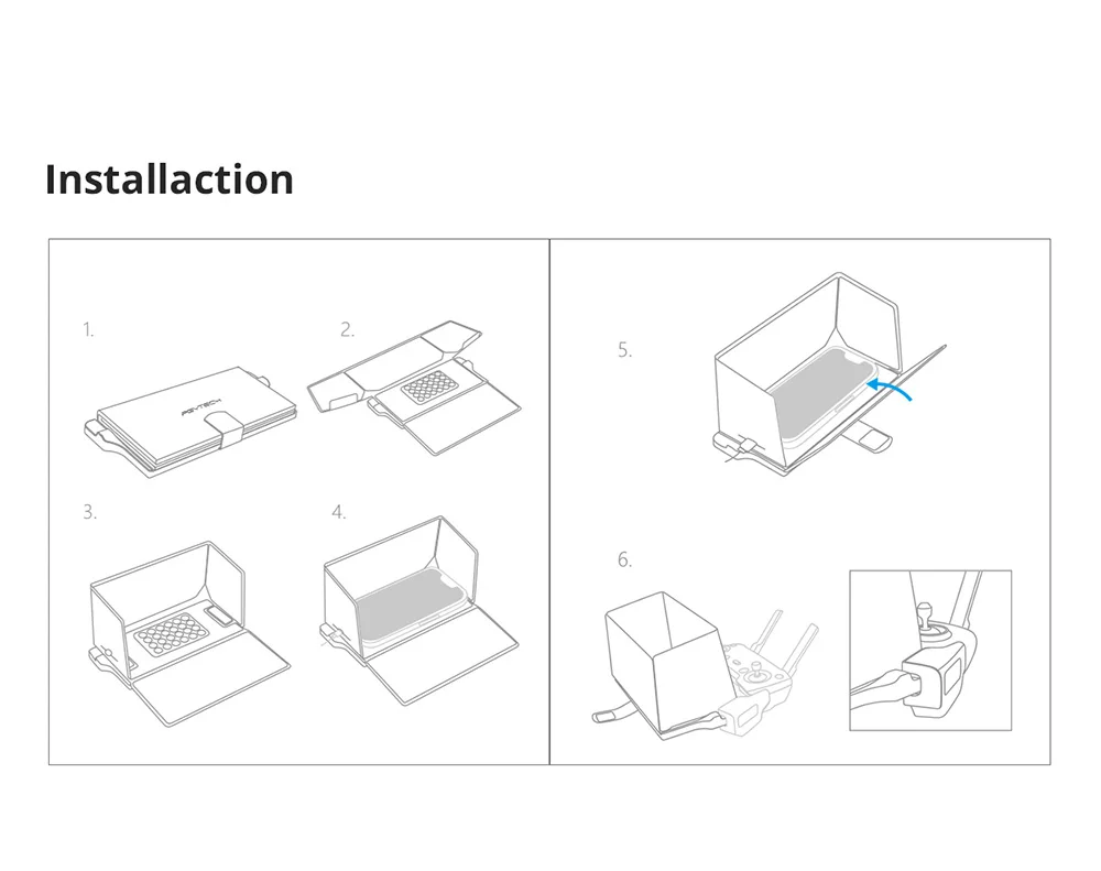 PGYTECH капюшон Mavic 2 Pro/Zoom монитор телефон солнцезащитный капюшон дистанционное управление солнцезащитный козырек для DJI Mavic Air/Pro Spark