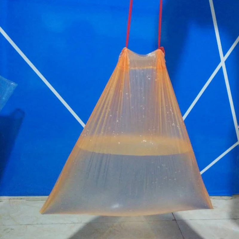 

Thicken Drawstring Garbage Bag Random Color Pre-Cut Disposable Trash Bag 5 Rolls Hot