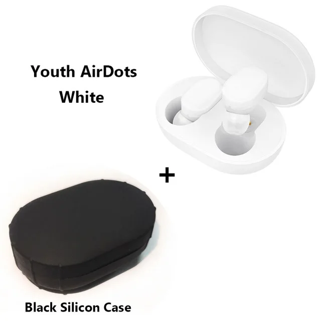 Add Black Case Xiaomi mi AirDots TWS Bluetooth наушники беспроводные наушники-вкладыши наушники гарнитура с mi c и зарядная док-станция Молодежная версия - Цвет: Add Black Case