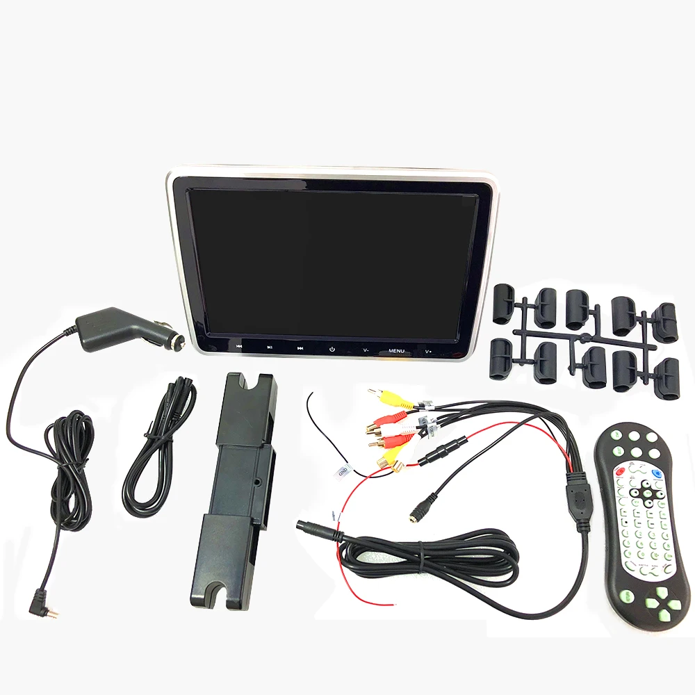 Автомобильный монитор для подголовника YAZH 10 1 дюйма DVD видео плеер USB/SD/HDMI/IR/FM TFT ЖК
