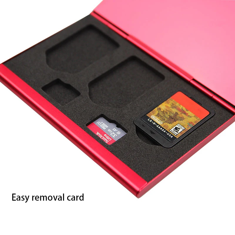 Алюминиевый футляр для игровых карт премиум класса, переносной ящик для хранения, защитный жесткий чехол, аксессуары для Nintendo doswitch