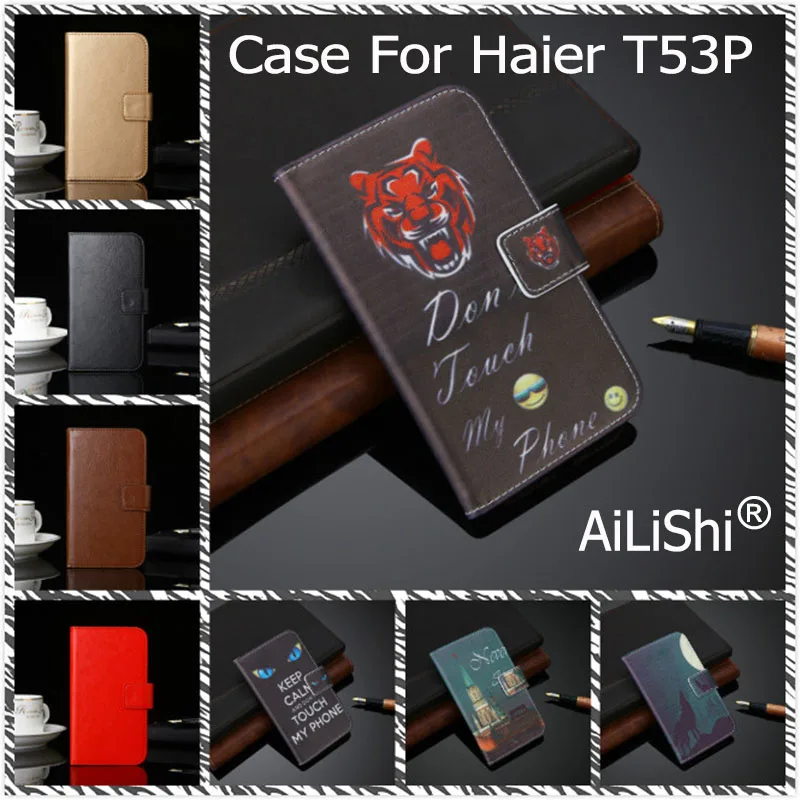 

AiLiShi PU Leather Case For Haier T53P Luxury Flip Protective Cover Wallet With Card Slots T53P Haier Case Hot Sale In Stock