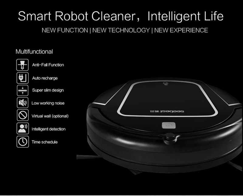 Seebest сухой Автоматическая Перезаряжаемые робот-чистота дистанционного управления вакуумной очистки автоматической очистки робот