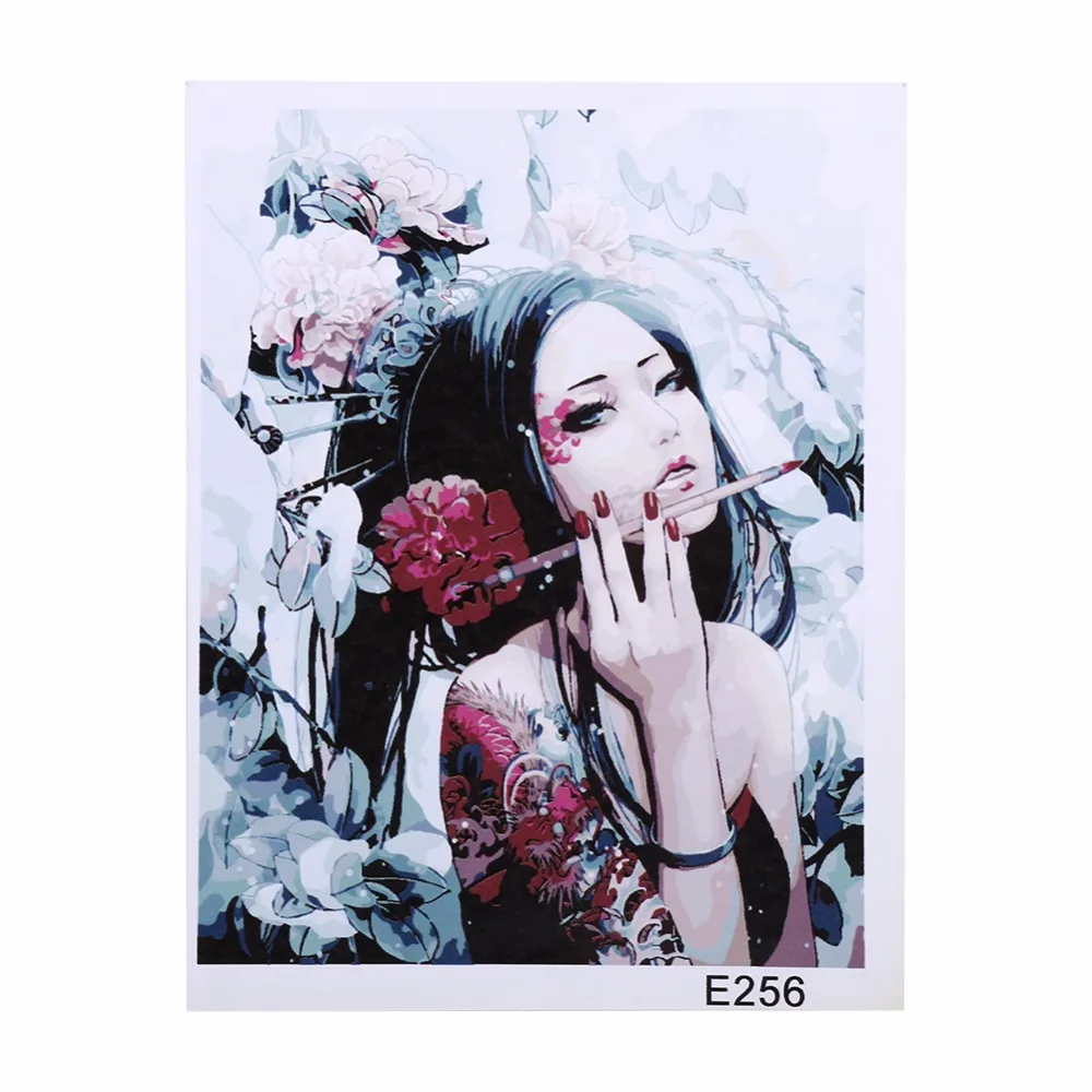 Picture FAI DA TE Digitale Pittura A Olio Dipinta a mano Da Numeri Vernice Disegno Da Colorare Con i Numeri di Tela Decorazione Della Parete Anime Cosplay