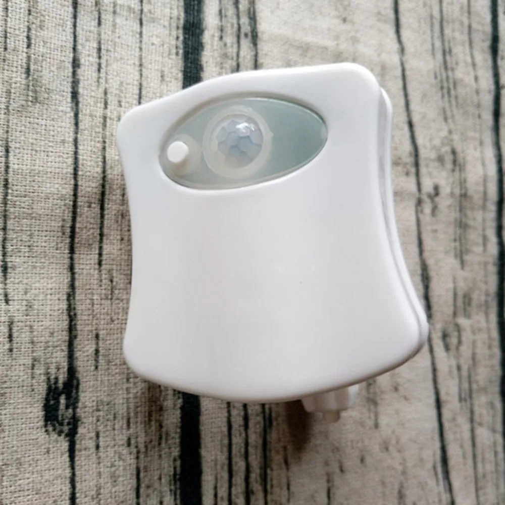Умный датчик движения Туалет ночник светодиодный аварийный свет 8 цветов человека Индукционная лампа для дома ванная комната