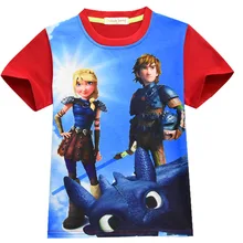 Для маленьких мальчиков летняя футболка для мальчиков, футболка с изображением героев мультфильма «Как приручить дракона 3 Детские топы футболки спортивная одежда Повседневная одежда детская футболка