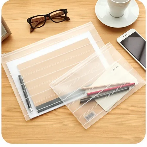 

2 Size.Transpare Waterproof Document Bag A5/A4 File.Test Paper Folder Holder.Home Office Filing Production.