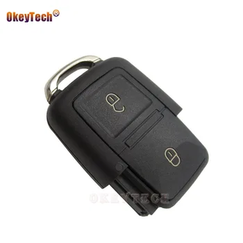 

OkeyTech for VW Volkswagen Passat Polo Transporter Key Shell 2 Buttons Flip Folding Key Repair Part Replacement Cover Case Fob