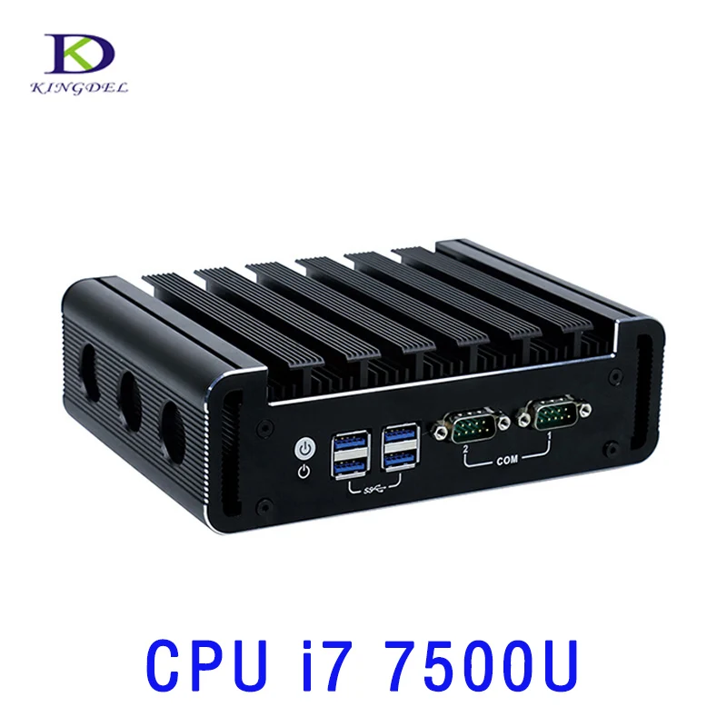 DDR4 Mini PC Newest Style Industrial HTPC Fanless Mini PC Intel Dual Core i7 7500U with DP HDMI 2*COM 2*LAN Computer Windows10 DDR4 Mini PC Newest Style Industrial HTPC Fanless Mini PC Intel Dual Core i7 7500U with DP HDMI 2*COM 2*LAN Computer Windows10