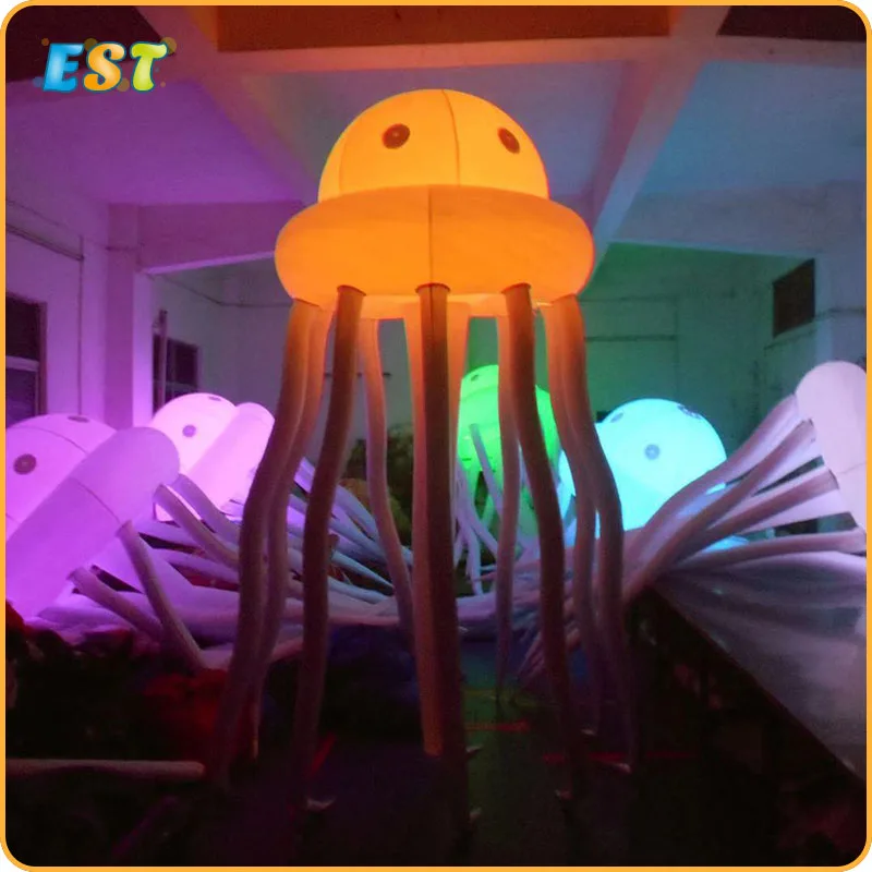 

Lighting Inflatable Octopus Models / Giant Inflatable LED Hang Jellyfish for Party Decoration
