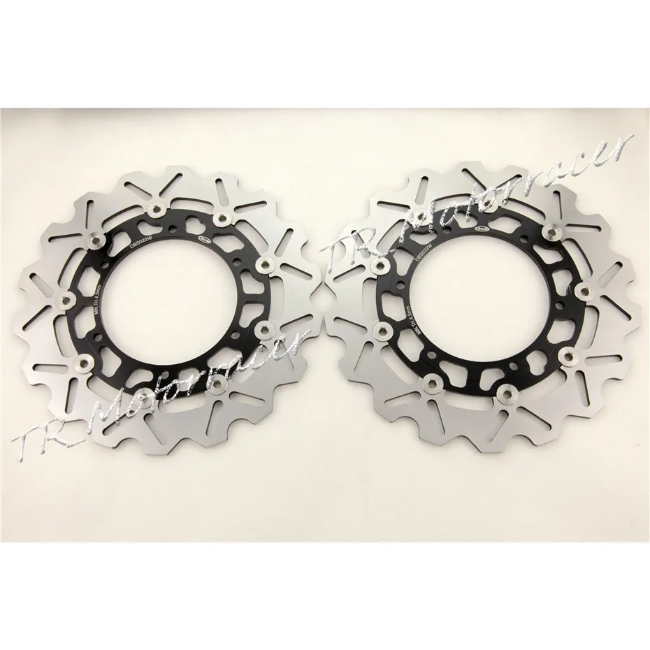 A pair Motorcycle Front Brake Disc Rotors Pats For Yamaha YZF R1 1998 1999 2000 2001 2002 2003, Motorbike Accessories black ! 1 pcs motorcycle front brake rotor disc stainless steel braking disk for yamaha sr125 sr 125 1997 2002 2001 2000 1999 1998