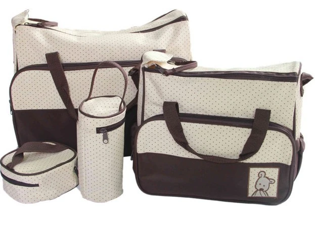 Sacs A Langer Multifonctionnels Pour Bebes Lot De 5 Pieces De Sacs A Langer De Haute Qualite A Double Epaule Aliexpress