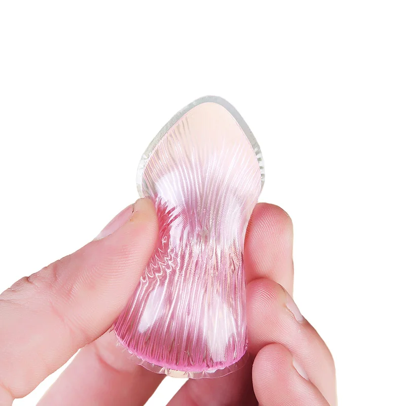 Тыквенный пуф для макияжа силиконовый BB жидкий крем спонж для нанесения основы для лица косметический блендер спонж для макияжа прозрачный Желейный пуфик