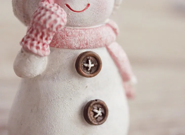 Миз дома цельнокроеное платье Рождественский подарок смолы кукла прекрасный снеговик Новогодние товары Аксессуары для дома Рождественский подарок для детей