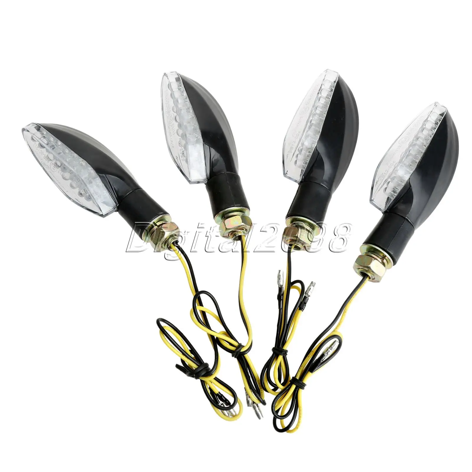 Yetaha 4x Мотоцикл 16 LED индикатор поворота лампа универсальный янтарный свет мигалки