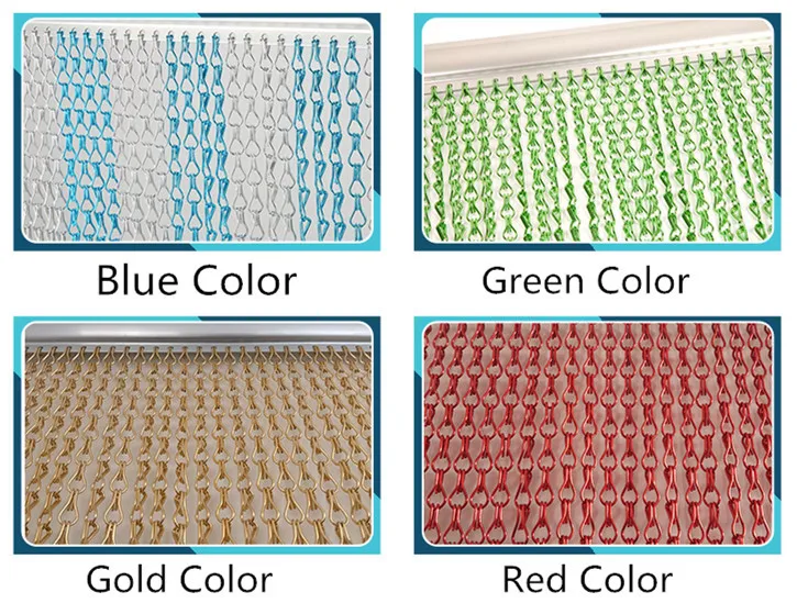 chain link curtains color
