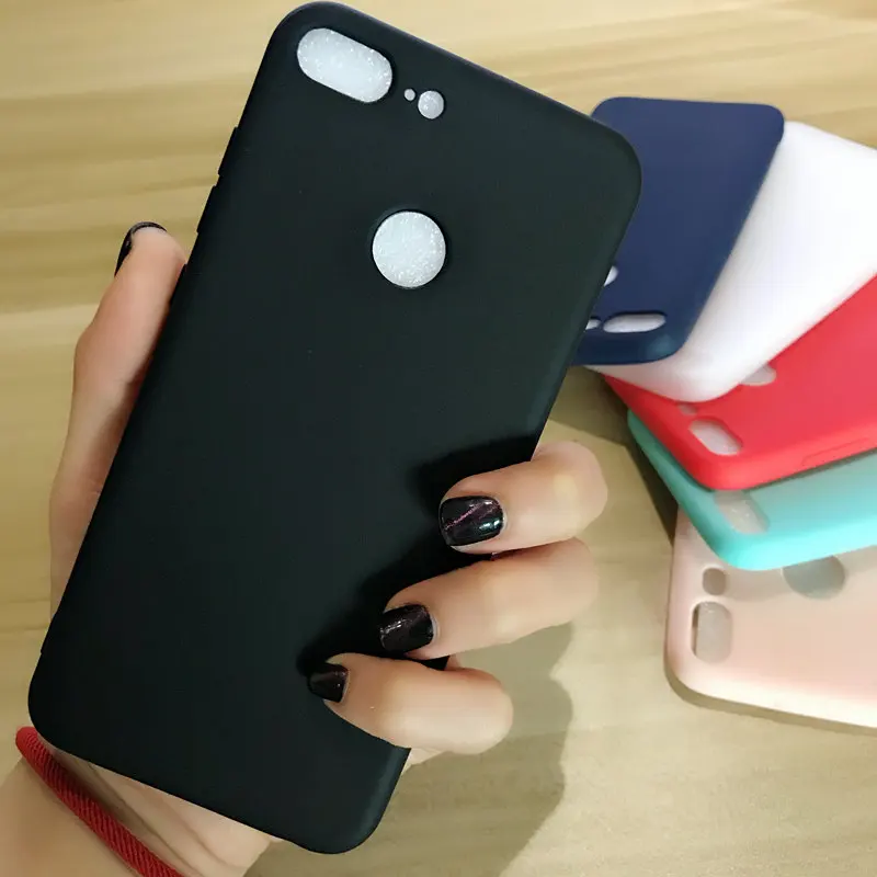 

Candy color phone cases for HUAWEI Honor 9 lite Protect Shell Cover Coque silicone phone Frosted smartphone for Honor 9lite