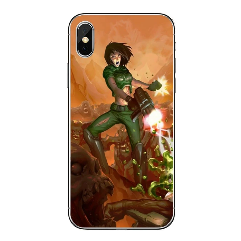 Чехол для телефона с логотипом game Doom Samsung Galaxy S10 S9 S8 S7 S6 edge Plus Lite S5 S4 Note 9 8 5 4 мягкий