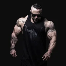 Спортивный жилет с принтом Мужская одежда для фитнеса Бег тренировочный костюм