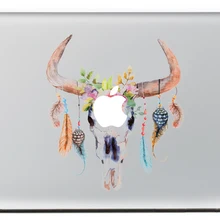 Индийская голова оленя индивидуальная виниловая наклейка для ноутбука наклейка для macbook Pro Air 13 дюймов мультфильм ноутбук кожа оболочка для mac book