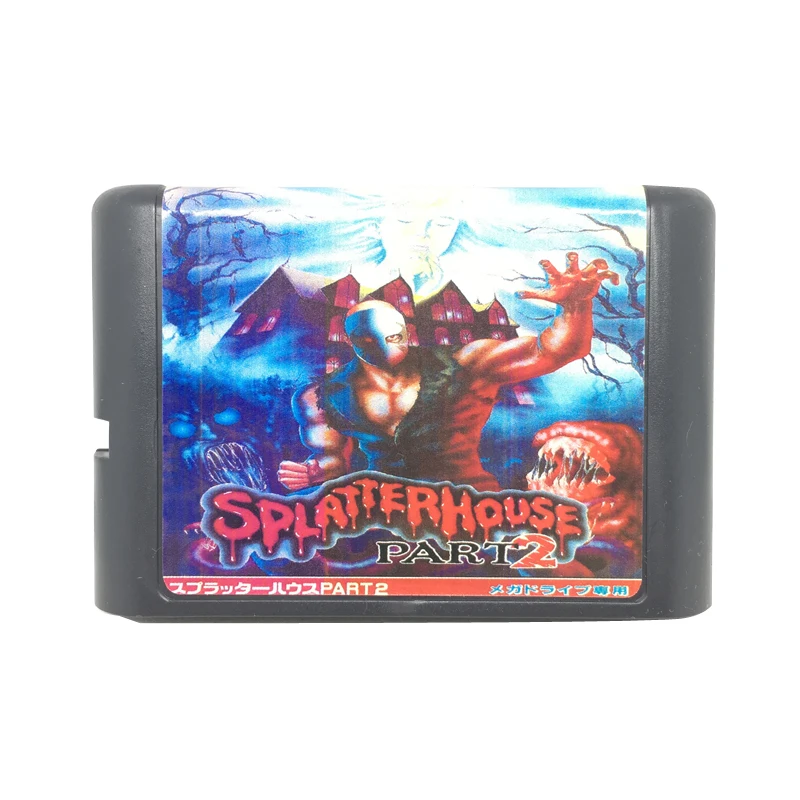 

Splatterhouse Part 2 16 bit Game Card Game Cartridge for Sega Mega Drive / Genesis System EUR/USA Shell