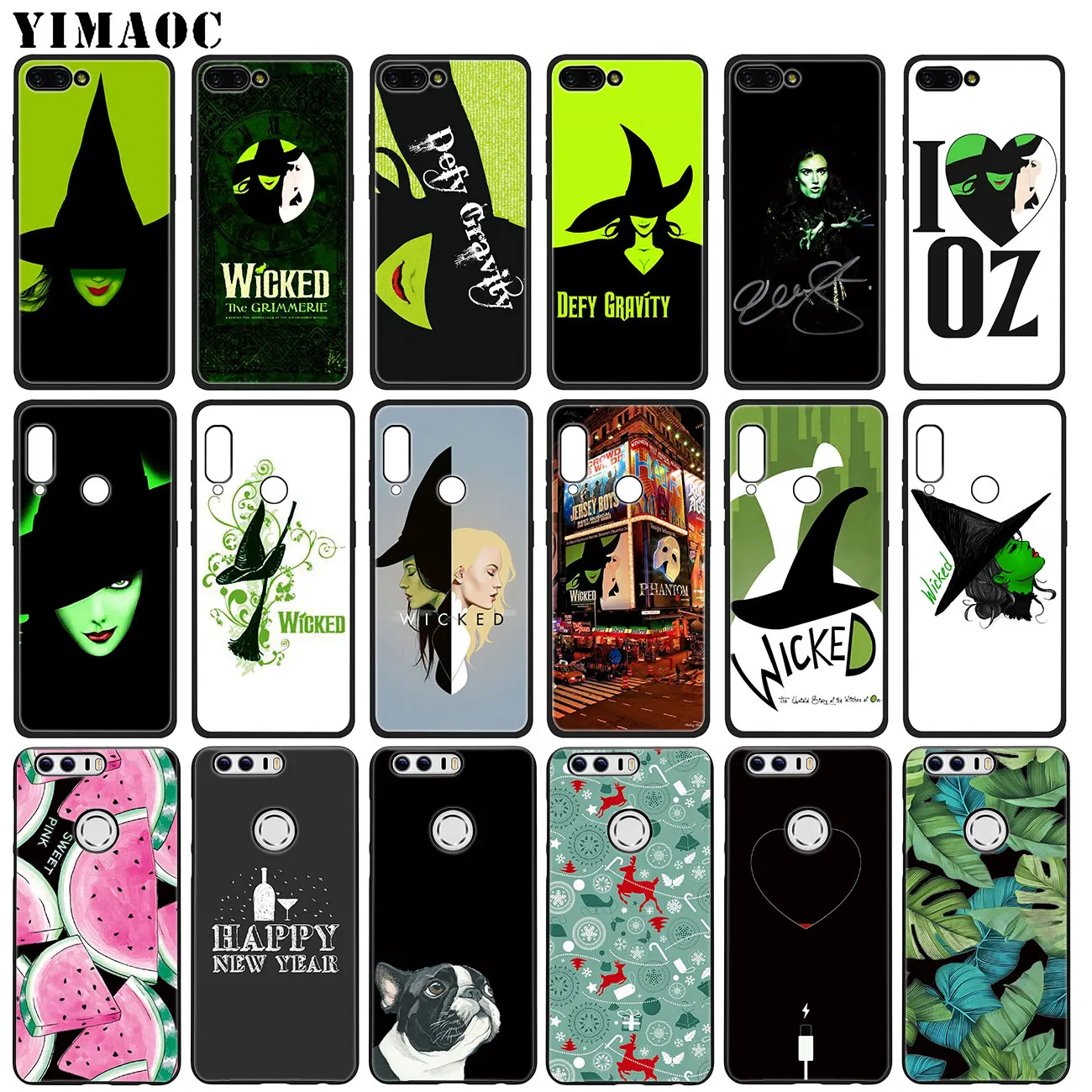 YIMAOC Broadway Musical Wicked Lyrics Soft Silicone Case for Huawei Honor 20 Pro 8C 8X 8 9 9X 10 Lite 7X 7A Pro YIMAOC Broadway Musical Wicked Lyrics Soft Silicone Case for Huawei Honor 20 Pro 8C 8X 8 9 9X 10 Lite 7X 7A Pro
