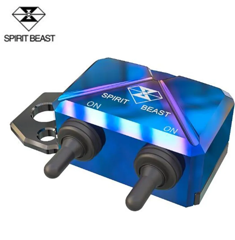 

SPIRIT BEAST Motorcycle Switch Modified Electric Car Dangerous Lights Switch Scooter Double Flash Switch speedometer Accessories