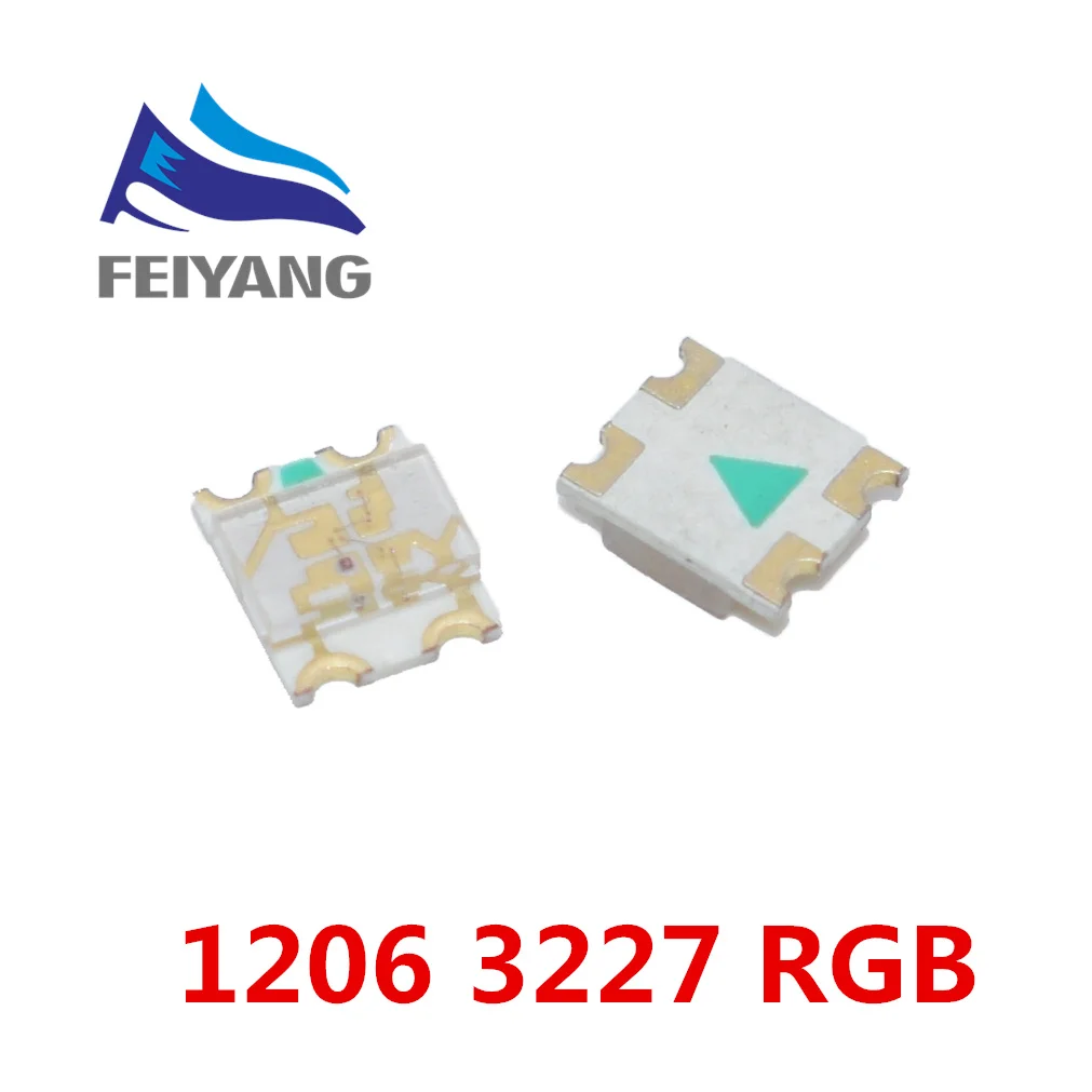 3000 шт. 1206 (3227) Φ SMD LED Bead трехцветный красный зеленый синий ультра яркий чип